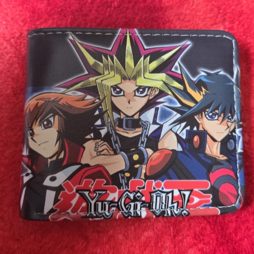 New yugioh anime manga leather wallet